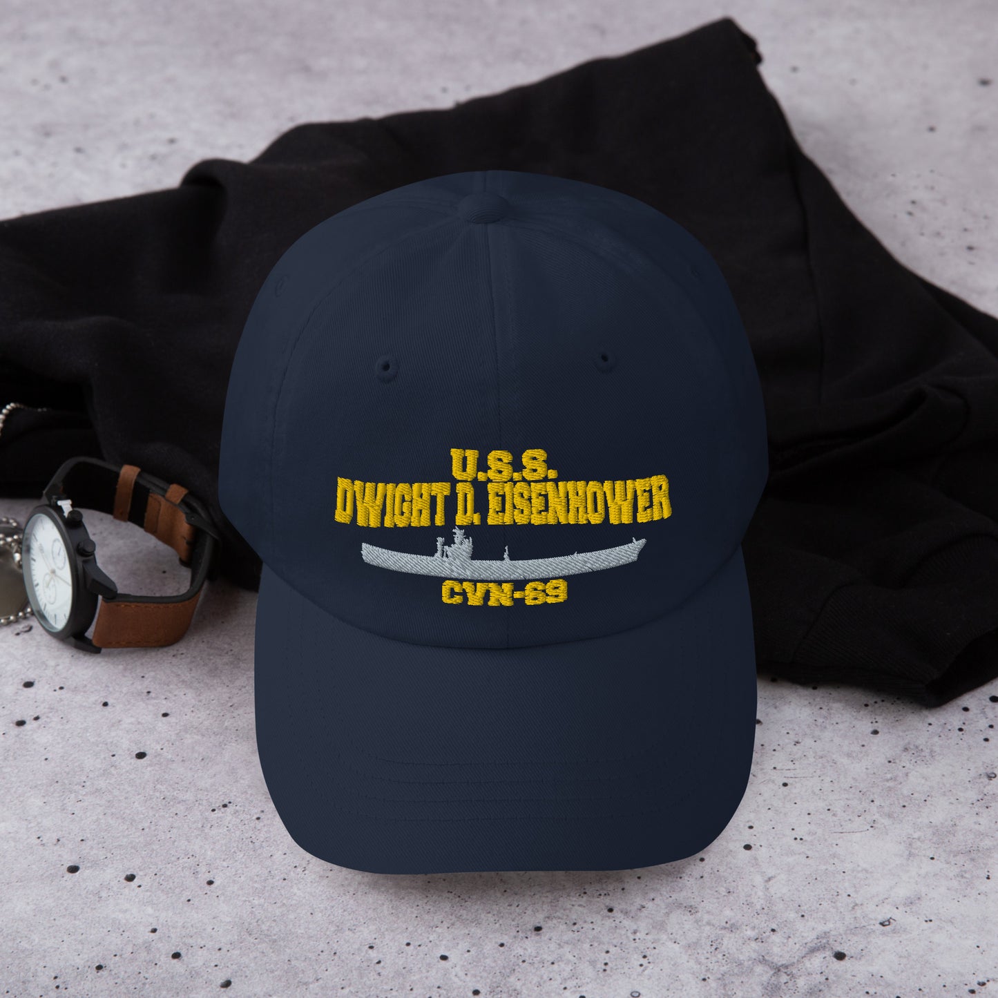 U.S.S. DWIGHT D. EISENHOWER CVN-69 Ship Cap