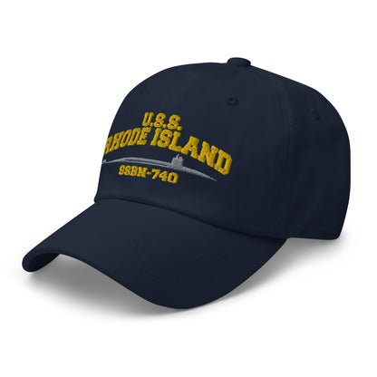 USS RHODE ISLAND SSBN-740 Submarine Cap