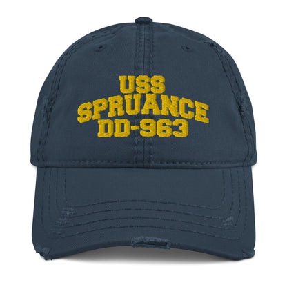 USS SPRUANCE 963 Distressed Dad Hat,