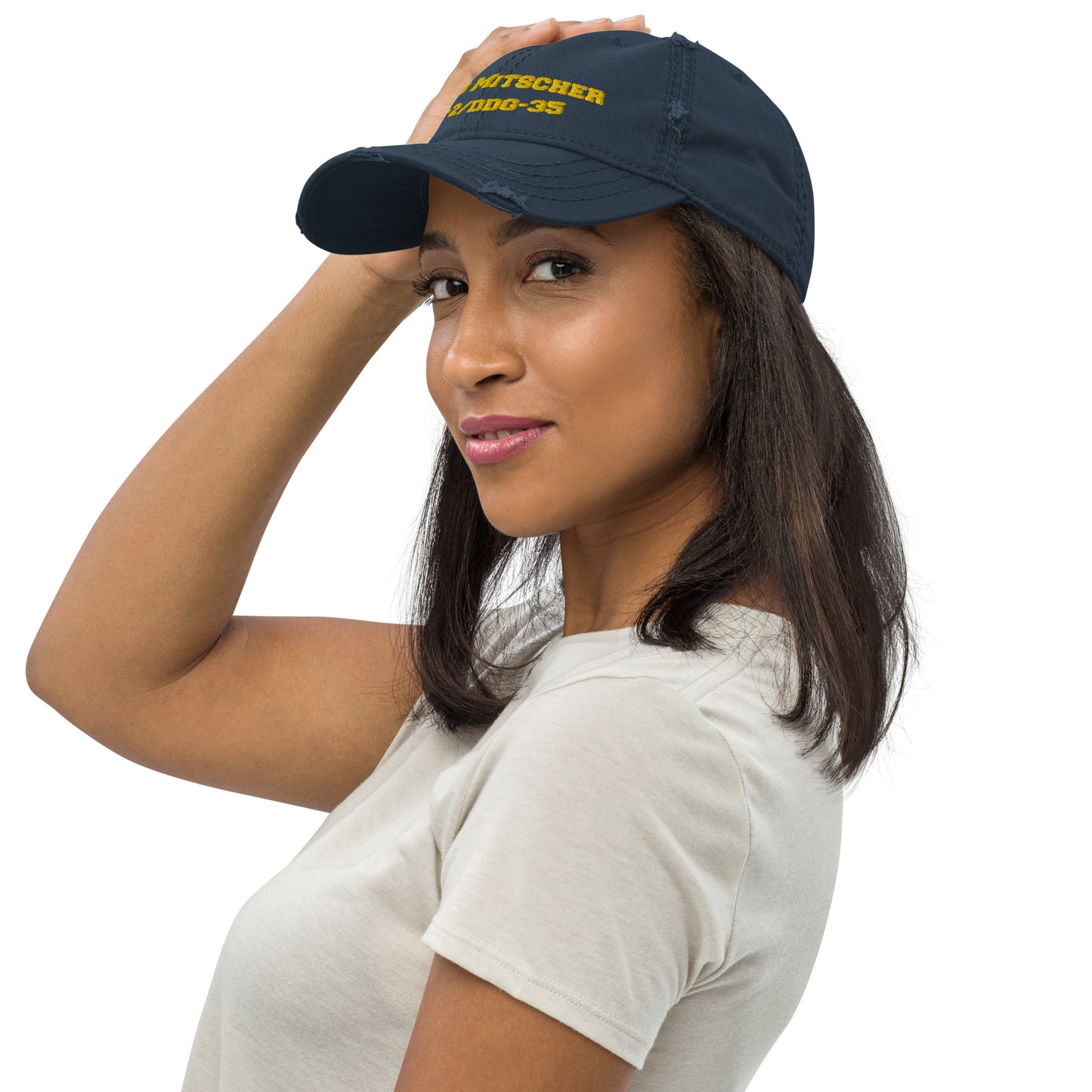 USS Mitscher DL-2/DDG-35 Distressed Dad Hat