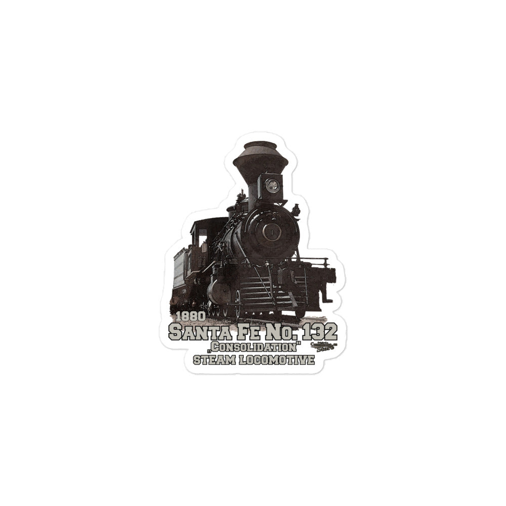 Santa Fe No.132 steam locomotive stickers