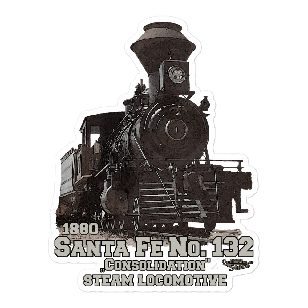 Santa Fe No.132 steam locomotive stickers