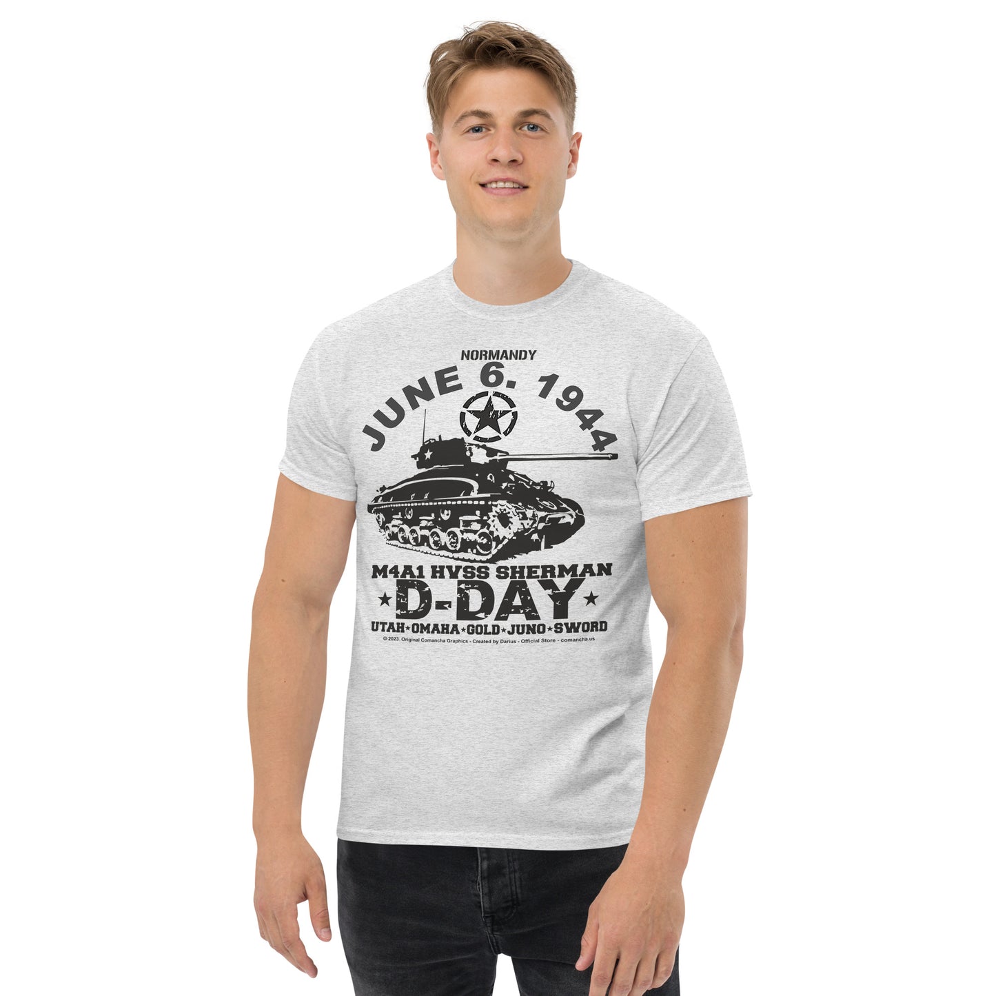 D-Day HVSS Sherman Veterans T-shirt