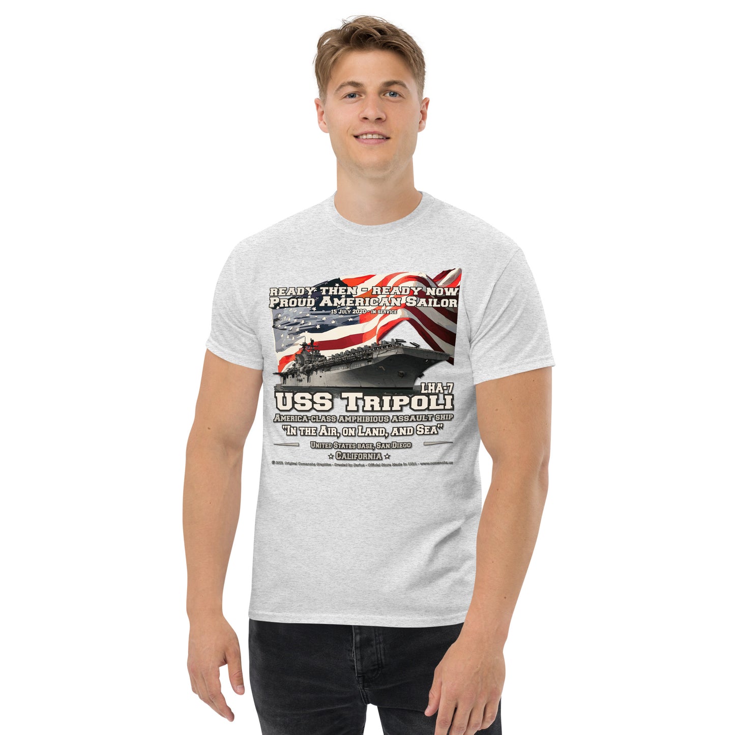 USS TRIPOLI LHA-7 Amphibious Assault Ship T-shirt