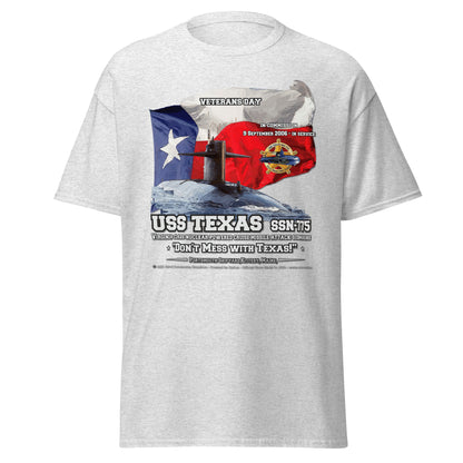 USS TEXAS SSN-775 Submarine Veterans T-shirts, Comancha Design,