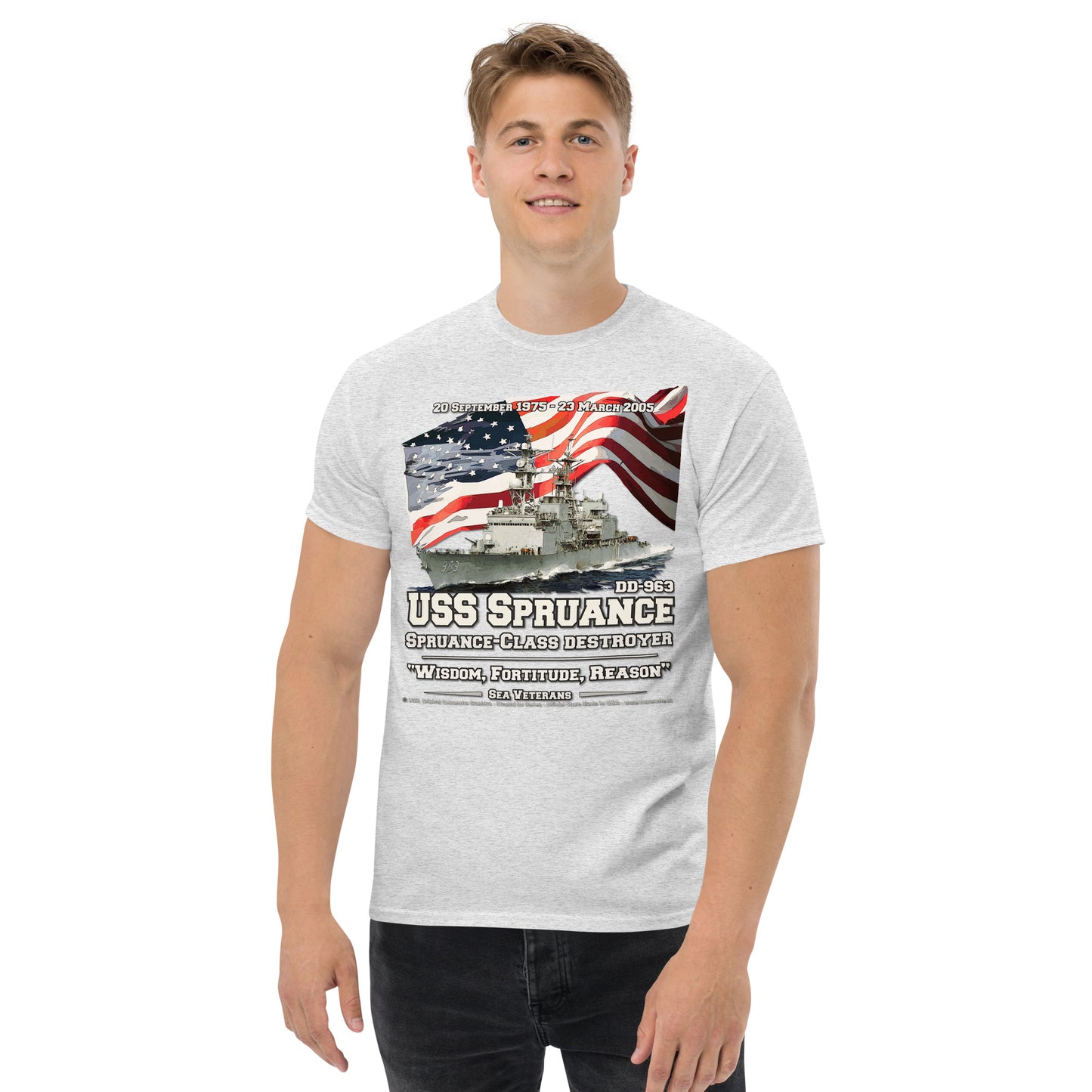 USS SPRUANCE DD-963 Destroyer t-shirt