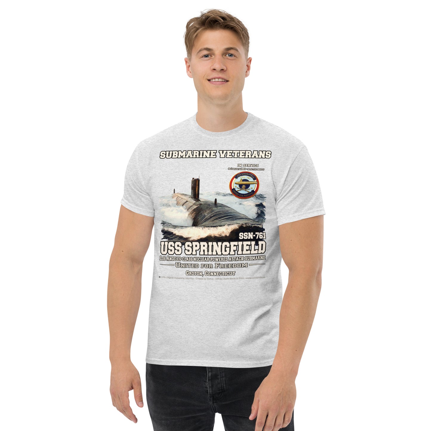 USS SPRINGFIELD SSN-761 Submarine t-shirt