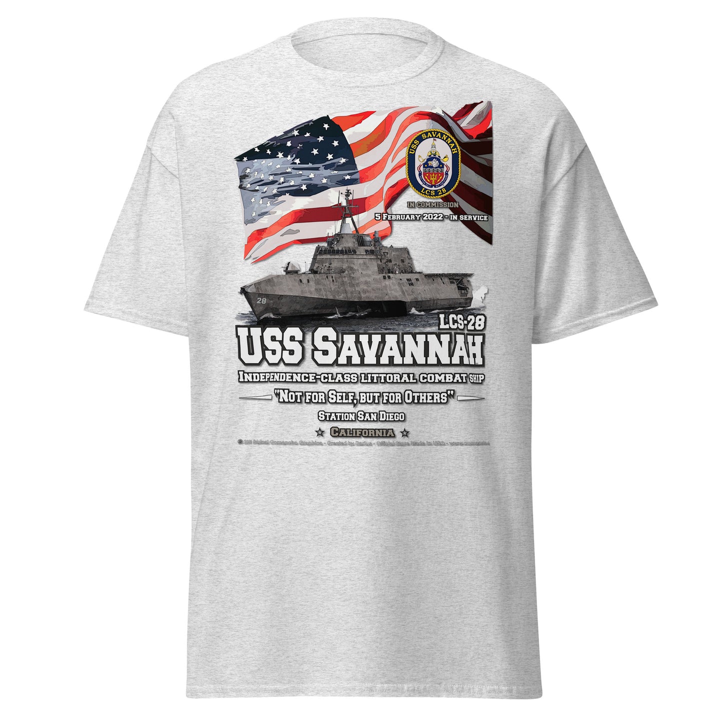 USS SAVANNAH LCS-28 Littoral Combat Ship Veterans tee, Comancha Navy T-shirts,