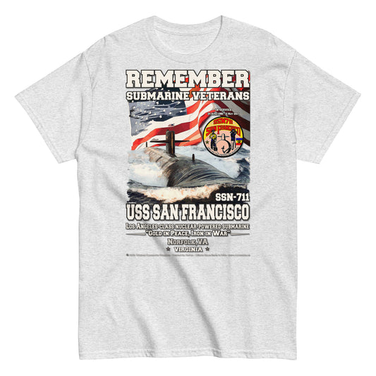 USS SAN FRANCISCO SSN-711 Submarine Veterans classic t-shirt, Comancha.us T-shirt,