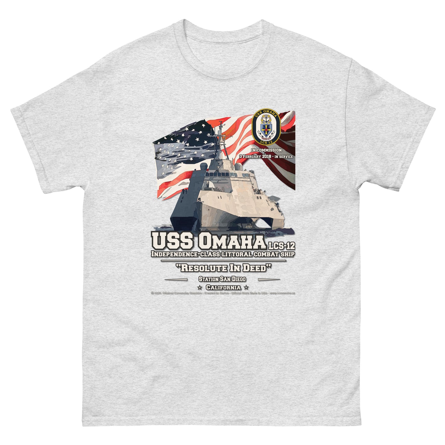 USS OMAHA LCS-12 Littoral Combat Ship T-Shirt