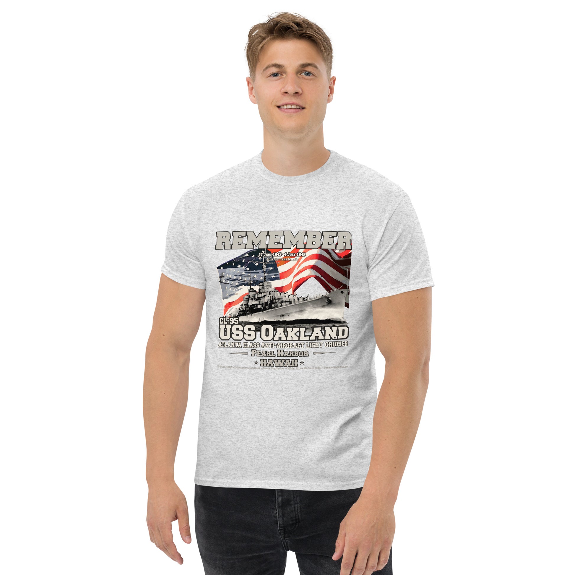 USS OAKLAND CL-95 Light Cruiser Veterans T-shirt, Comancha t-shirts,