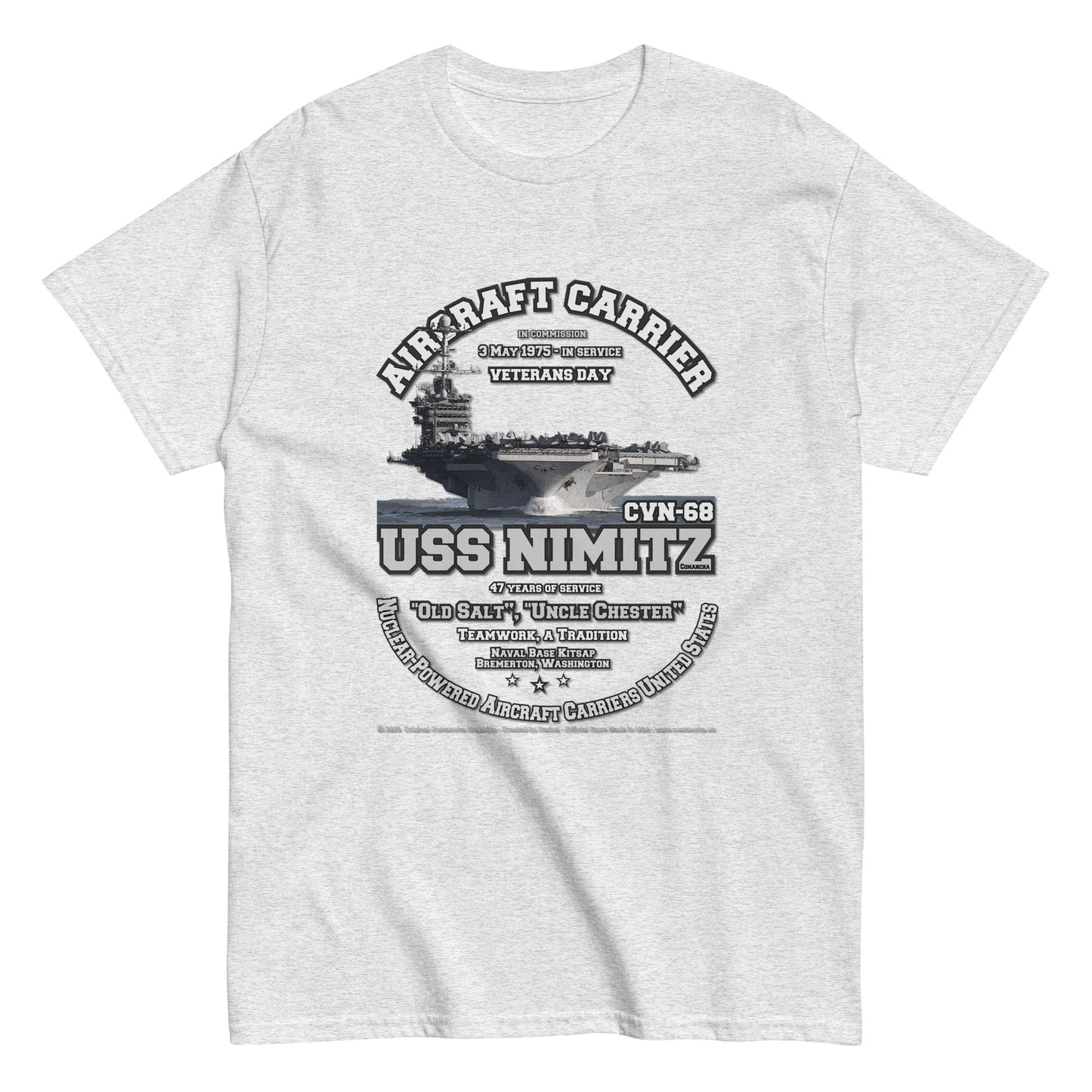 USS NIMITZ CVN-68 Aircraft Carrier T-shirt