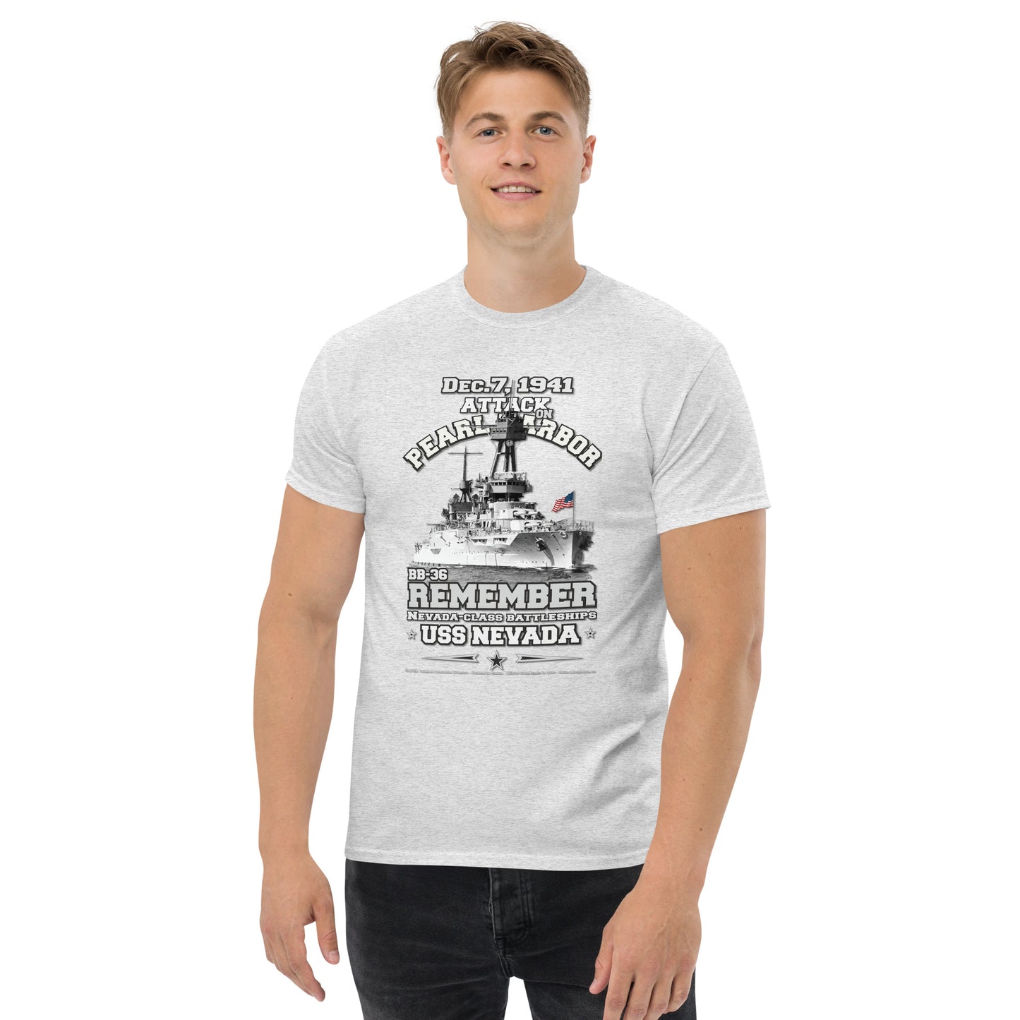 USS NEVADA BB-36 Battleship t-shirt