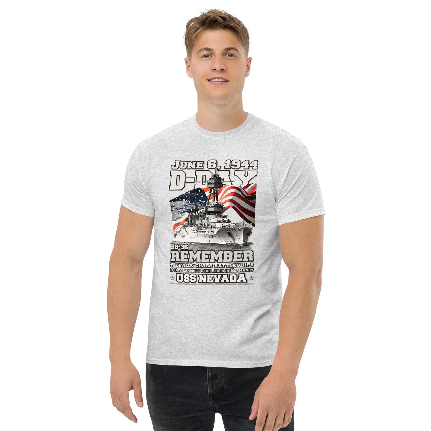 USS NEVADA BB-36 Battleship t-shirt