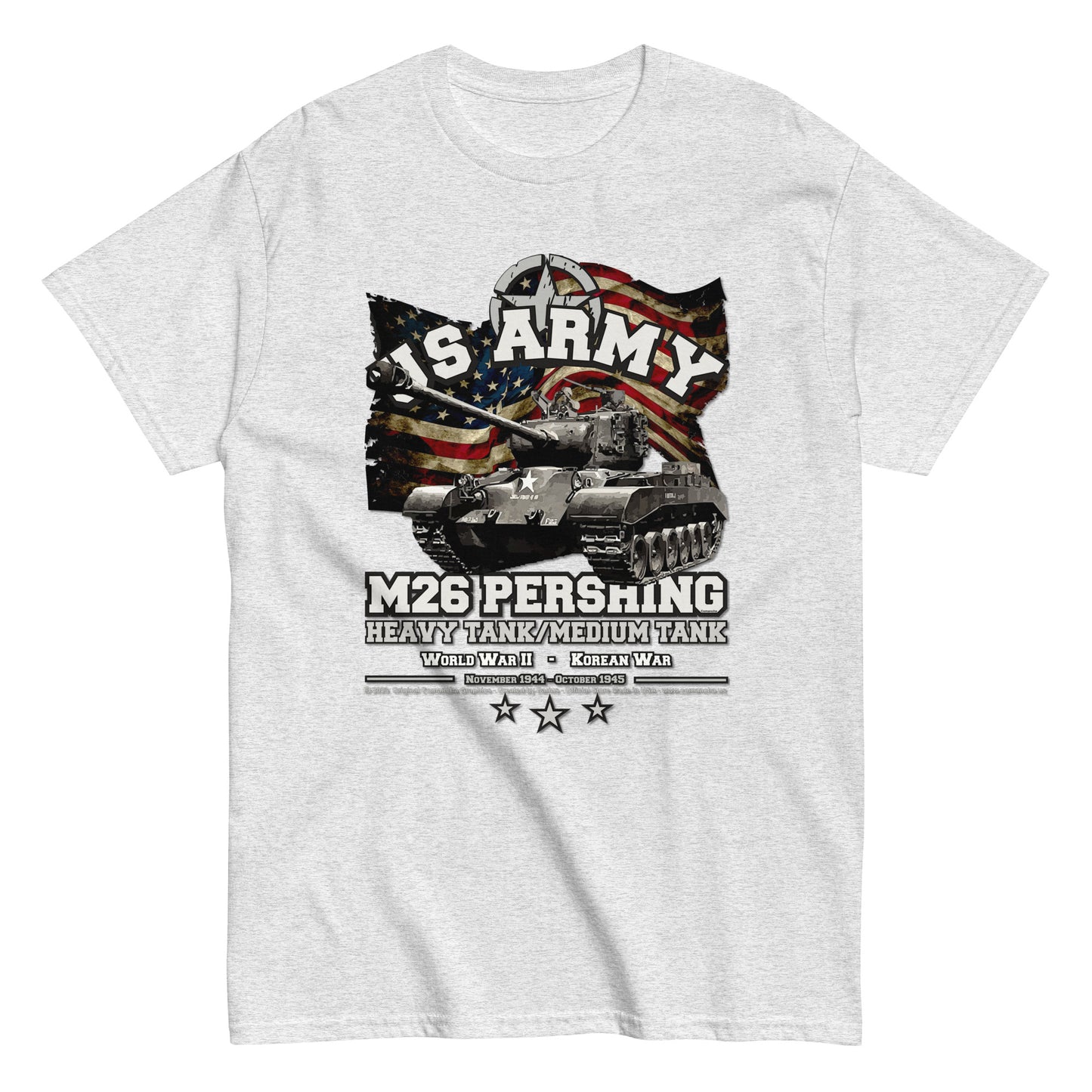 M26 PERSHING TANK, Veterans Army T-shirt, comancha military t-shirts,