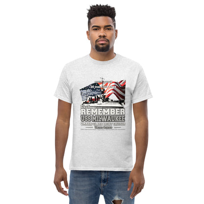 USS MILWAUKEE CL-5 Light Cruiser Veterans T-Shirt,