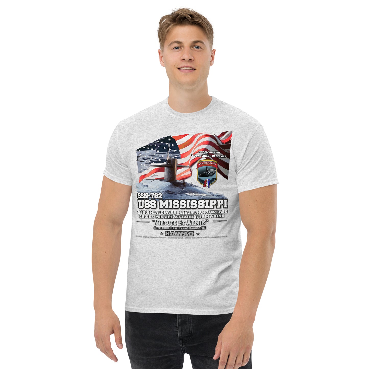 USS MISSISSIPPI SSN-782 Submarine T-Shirt