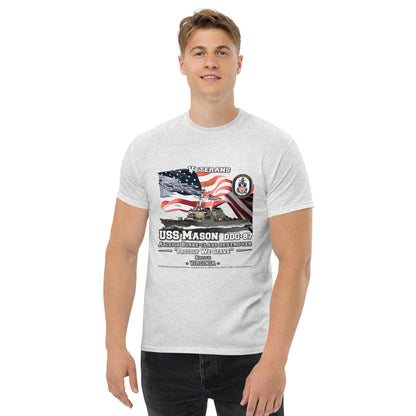 USS MASON DDG-87 Destroyer Veterans Classic T-Shirts, Arleigh Burke-Class Destroyer T-shirt,