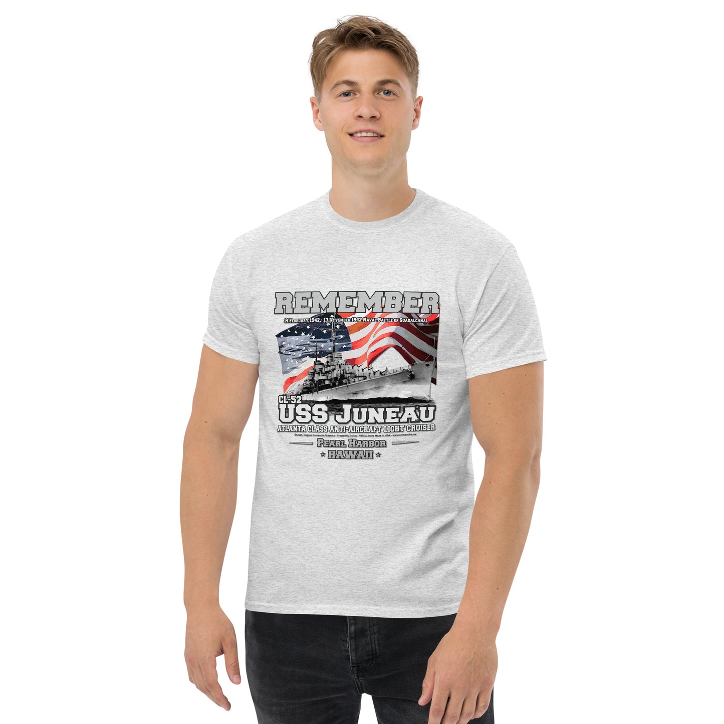 USS JUNEAU CL-52 Cruiser Veterans T-Shirt,