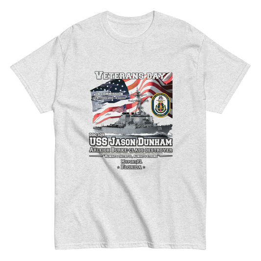 USS JASON DUNHAM DDG-109 T-shirt, Destroyer Veterans  T-Shirt, Comancha T-shirts, US NAvy T-shirts, US navy Ships, US navy Veterans T-shirt,