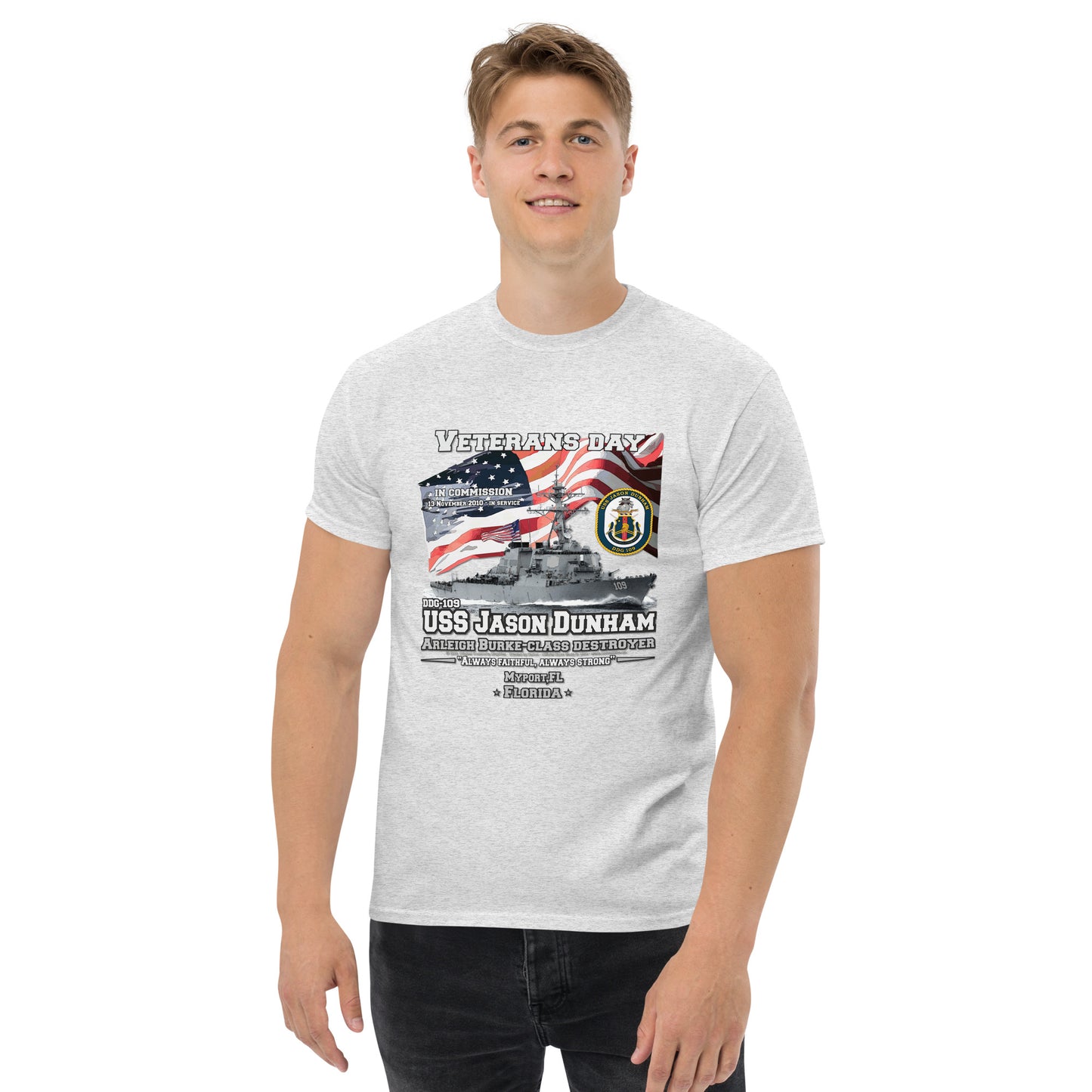 USS JASON DUNHAM DDG-109 Destroyer T-Shirt