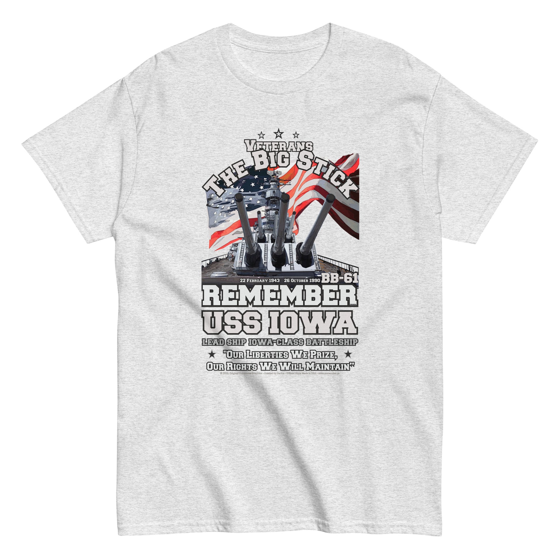 USS IOWA T-Shirt, USS IOWA BB-61 t-shirt, Battleship Veterans T-Shirt, US NAVY SHIPS Tees, US NAVY Veterans T-Shirt, USS IOWA BB-61 Battleship Veterans Classic T-Shirt, Comancha T-Shirt,