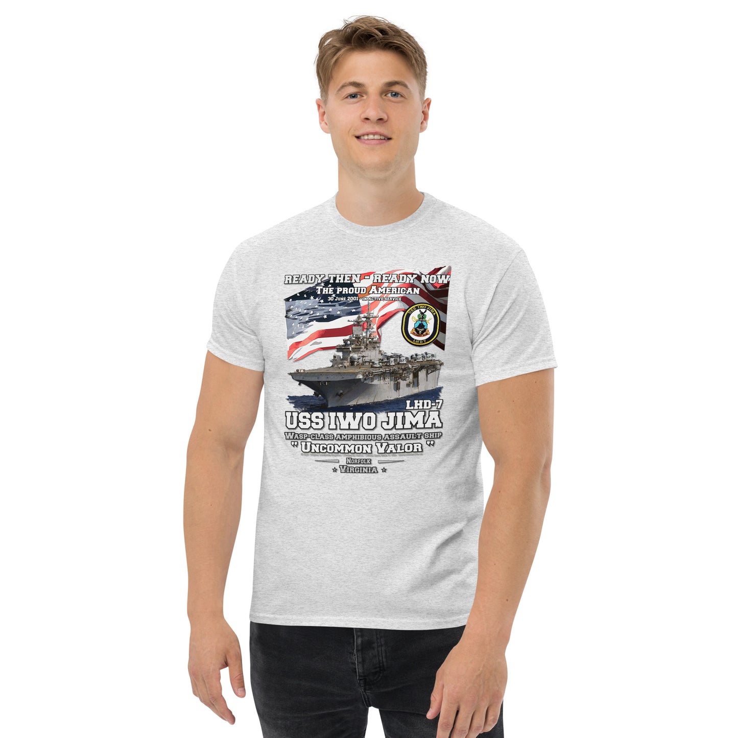 USS IWO JIMA LHD-7 Amphibious Assault Ship t-shirt