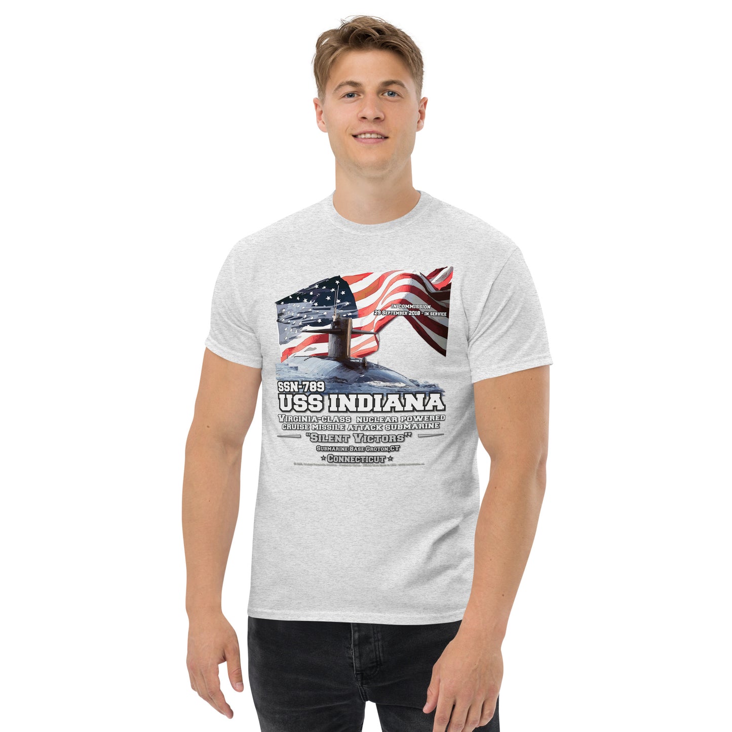 USS INDIANA SSN-789 Submarine t-shirt