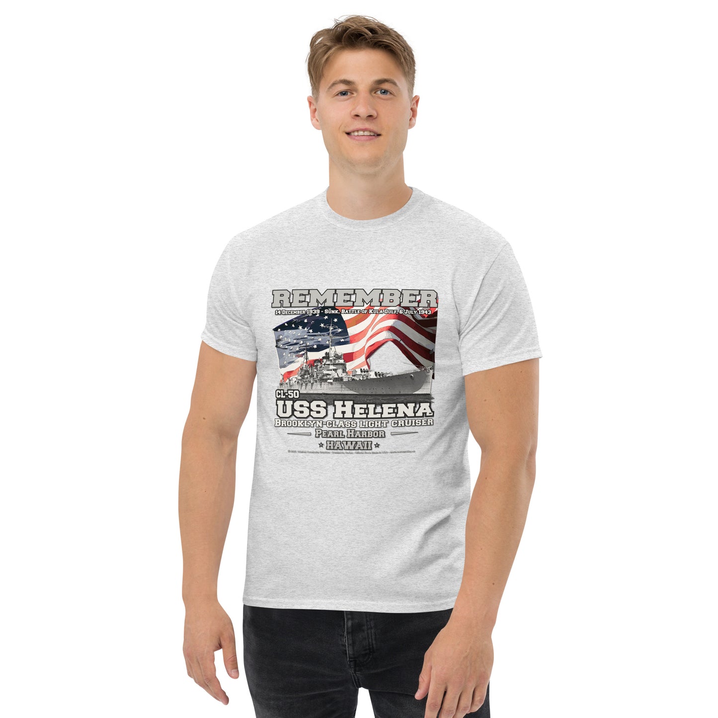 USS HELENA CL-50 Cruiser T-Shirt