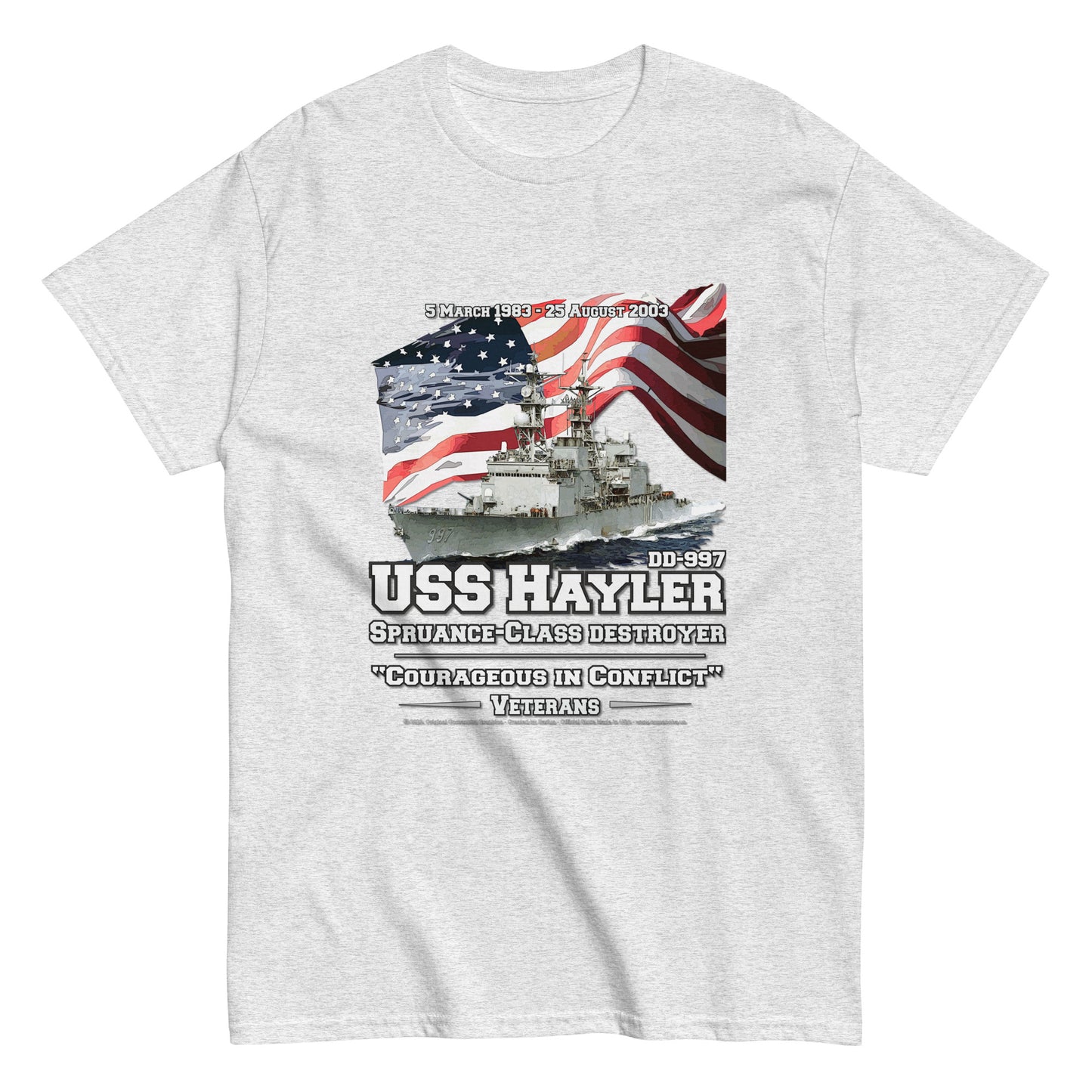 USS HAYLER DD-997 Destroyer Veterans Classic T-Shirt, Comancha Store, USS HAYLER DD-997 t-shirt, Destroyer Veterans t-shirt, Classic T-Shirt, Comancha t-shirts, Naavy T-shirts, USS HAYLER T-shirt,