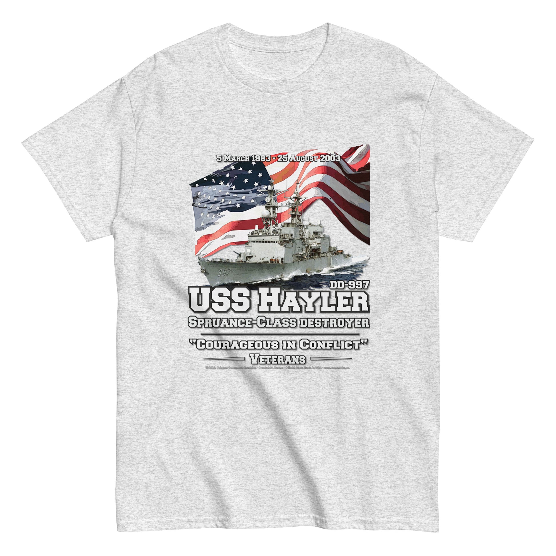 USS HAYLER DD-997 Destroyer Veterans Classic T-Shirt, Comancha Store, USS HAYLER DD-997 t-shirt, Destroyer Veterans t-shirt, Classic T-Shirt, Comancha t-shirts, Naavy T-shirts, USS HAYLER T-shirt,