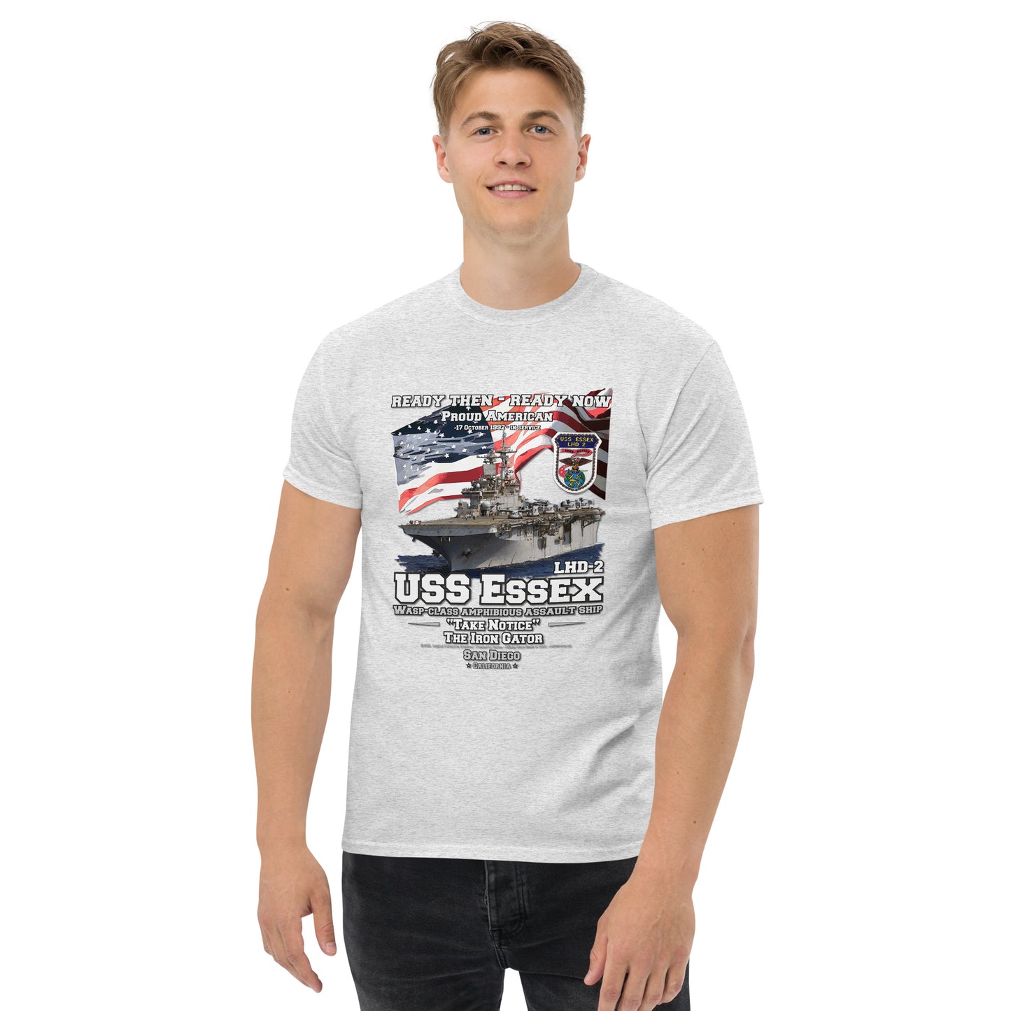 USS ESSEX LHD-2 Amphibious Assault Ship t-shirt