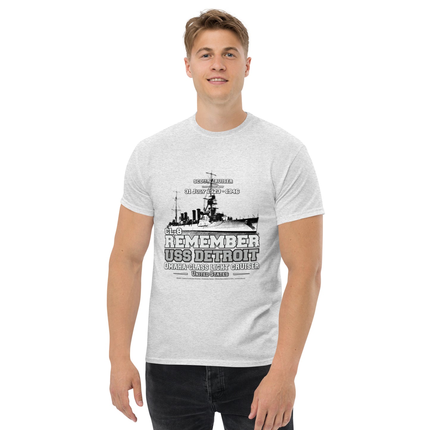 USS DETROIT CL-8 Light Cruiser t-shirt