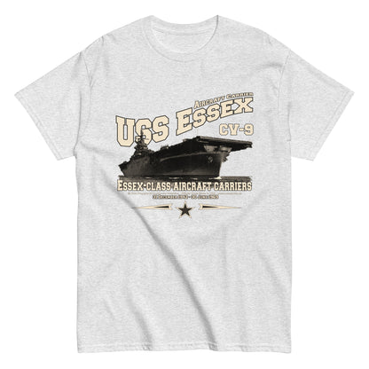 USS ESSEX CV-9 T-Shirt, USS ESSEX CV-9 aircraft carrier T-shirt, US Navy Veterans t-shirt,Comancha Graphics,