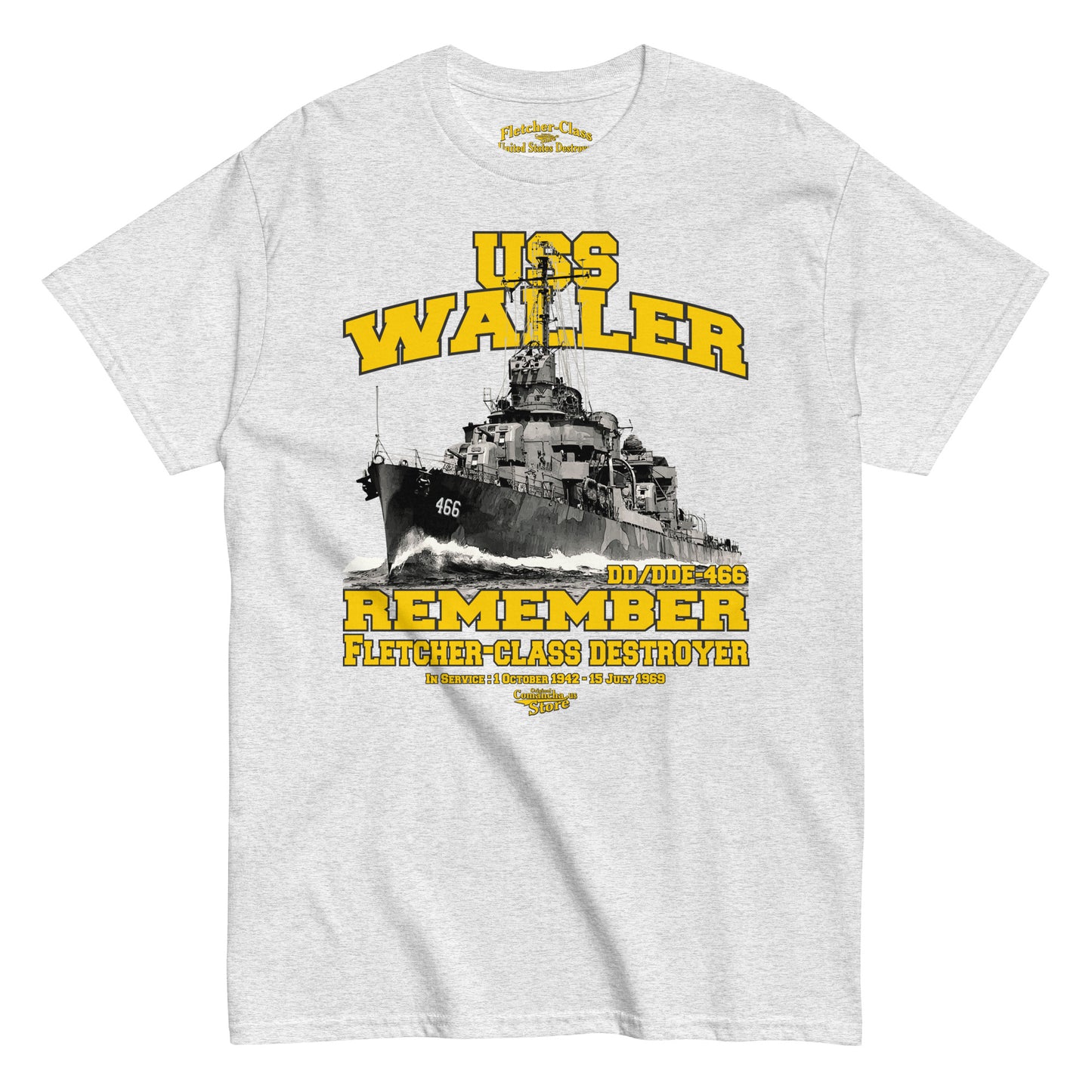 USS Waller DD/DDE-466 t-shirt