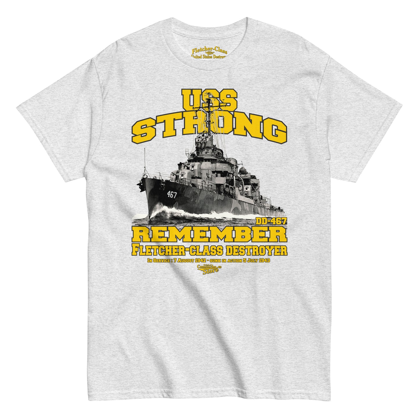 USS Strong DD-467 t-shirt