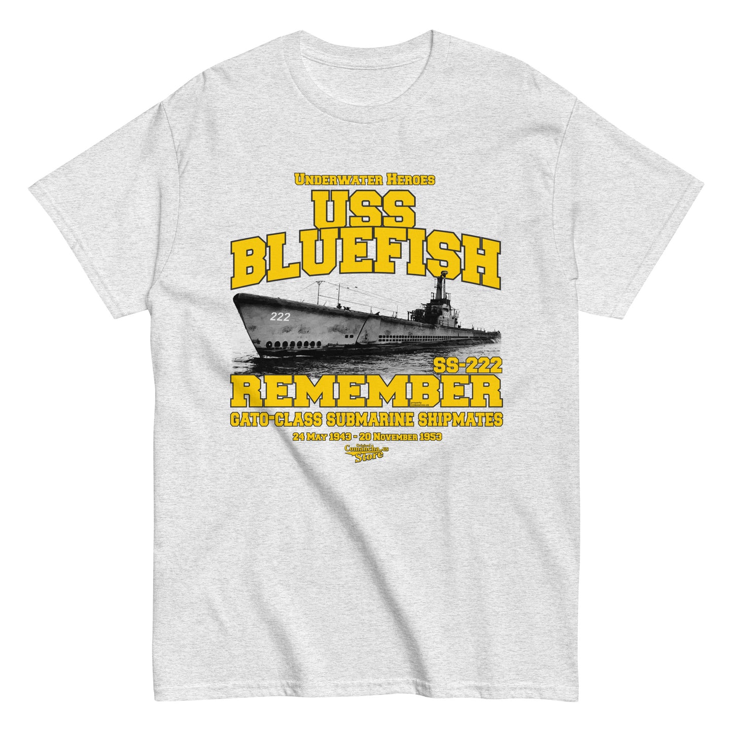 USS Bluefish SS-222 submarine t-shirt