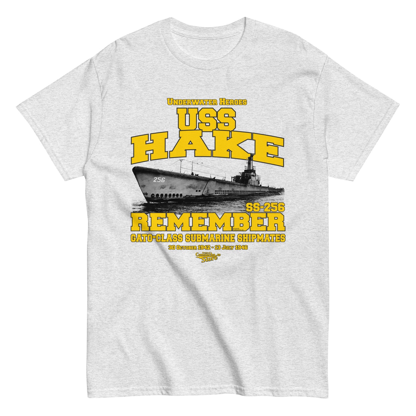 USS Hake SS/AGSS-256 Submarine t-shirt