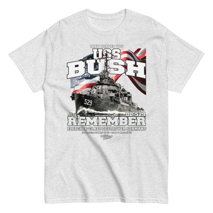 USS Bush DD-529 Destroyer t-shirt