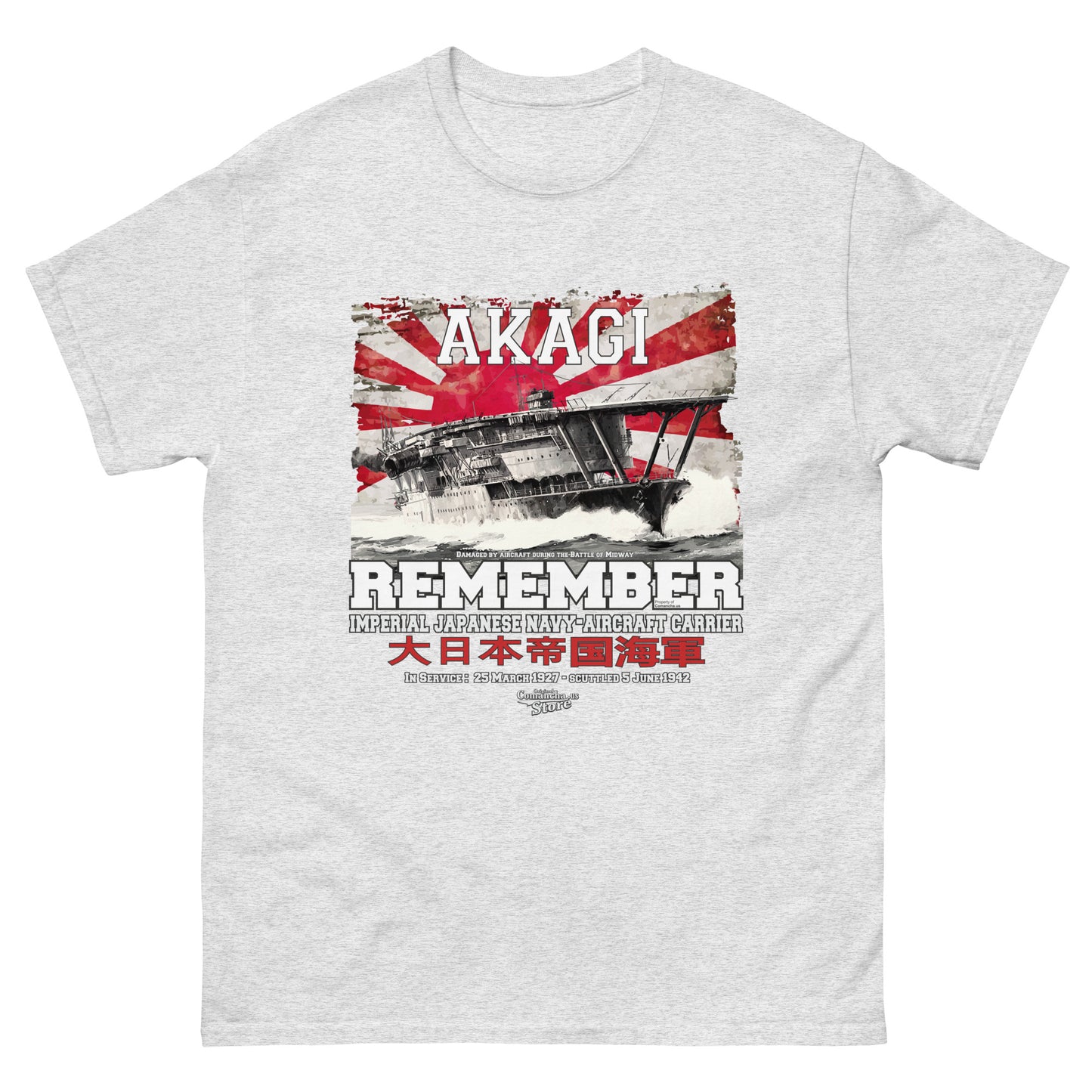 Akagi aircraft carrier t-shirt