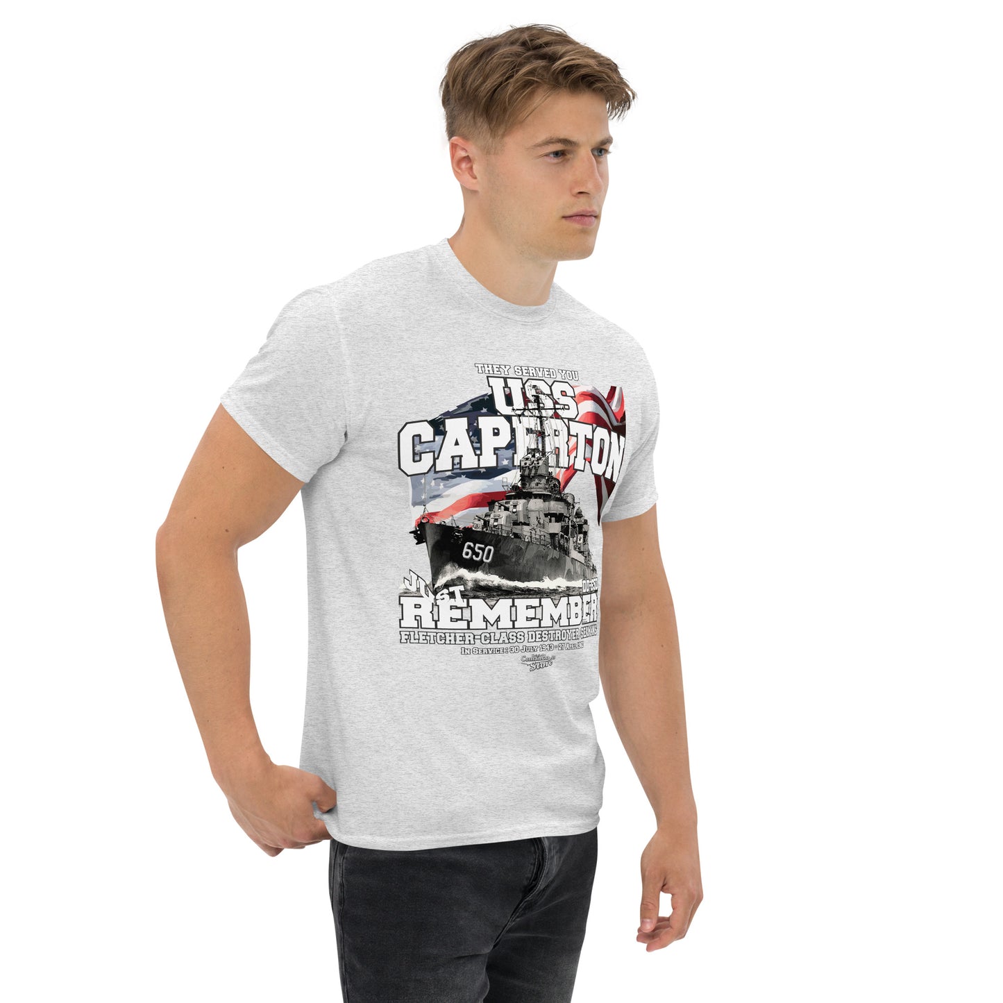 USS Caperton DD-650 destroyer t-shirt