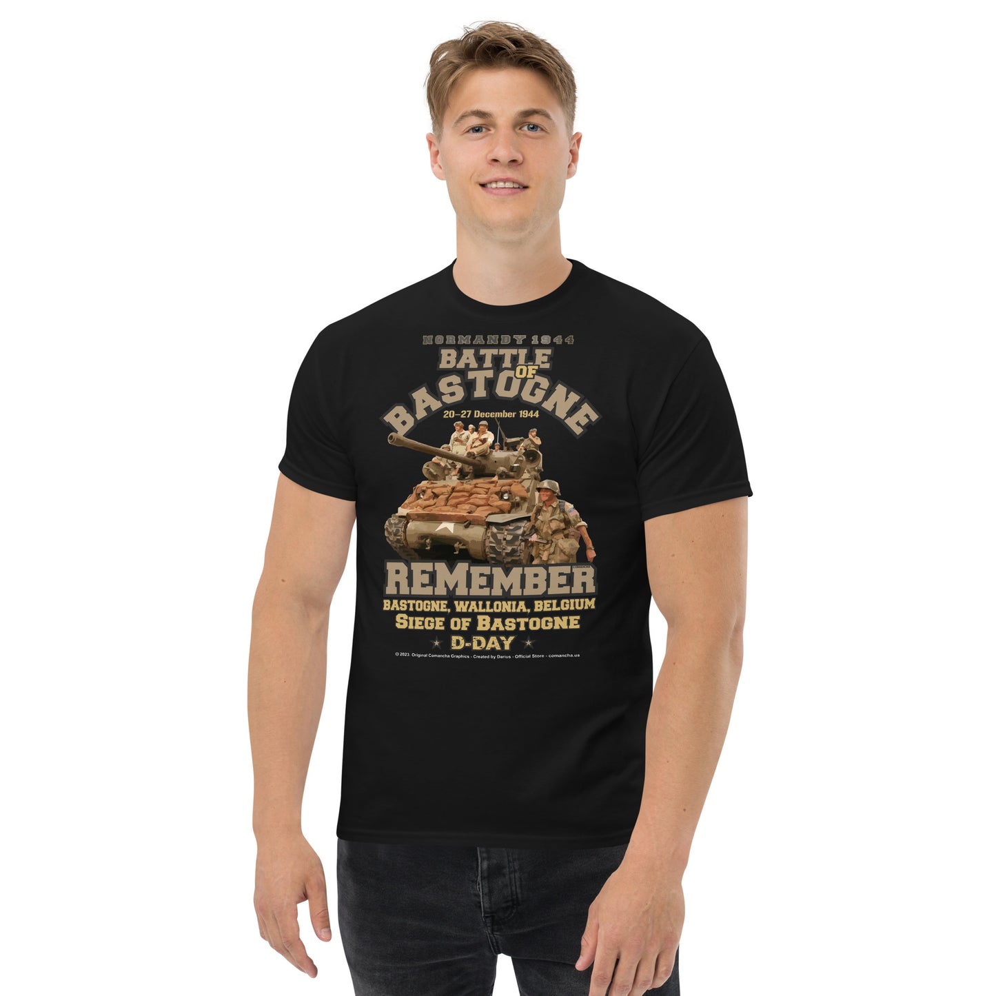 Remember Battle of Bastogne 1944 t-shirt