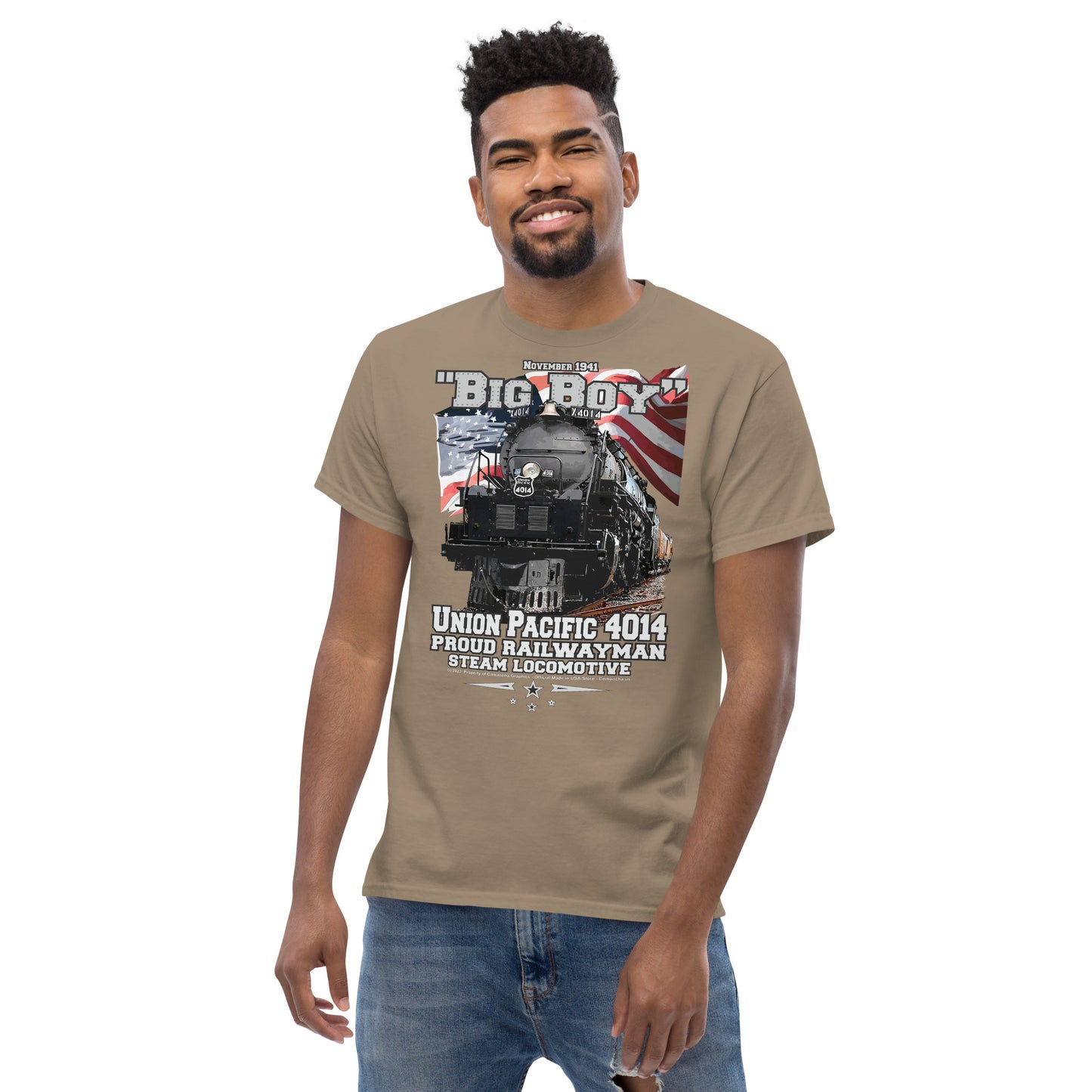 Big Boy 4014 Steam locomotive tee, Comancha Graphics,