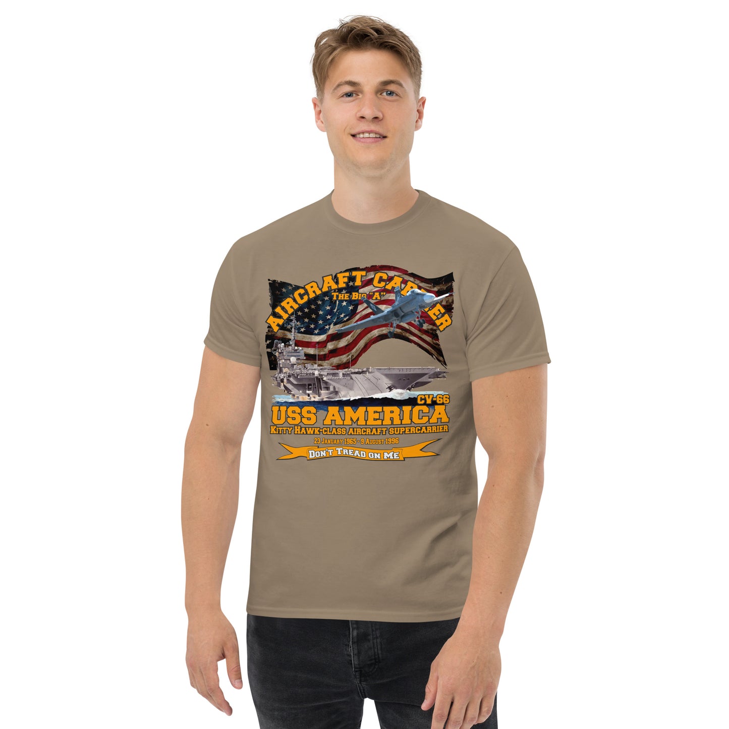 USS America CV-66 Aircraft Carrier t-shirt