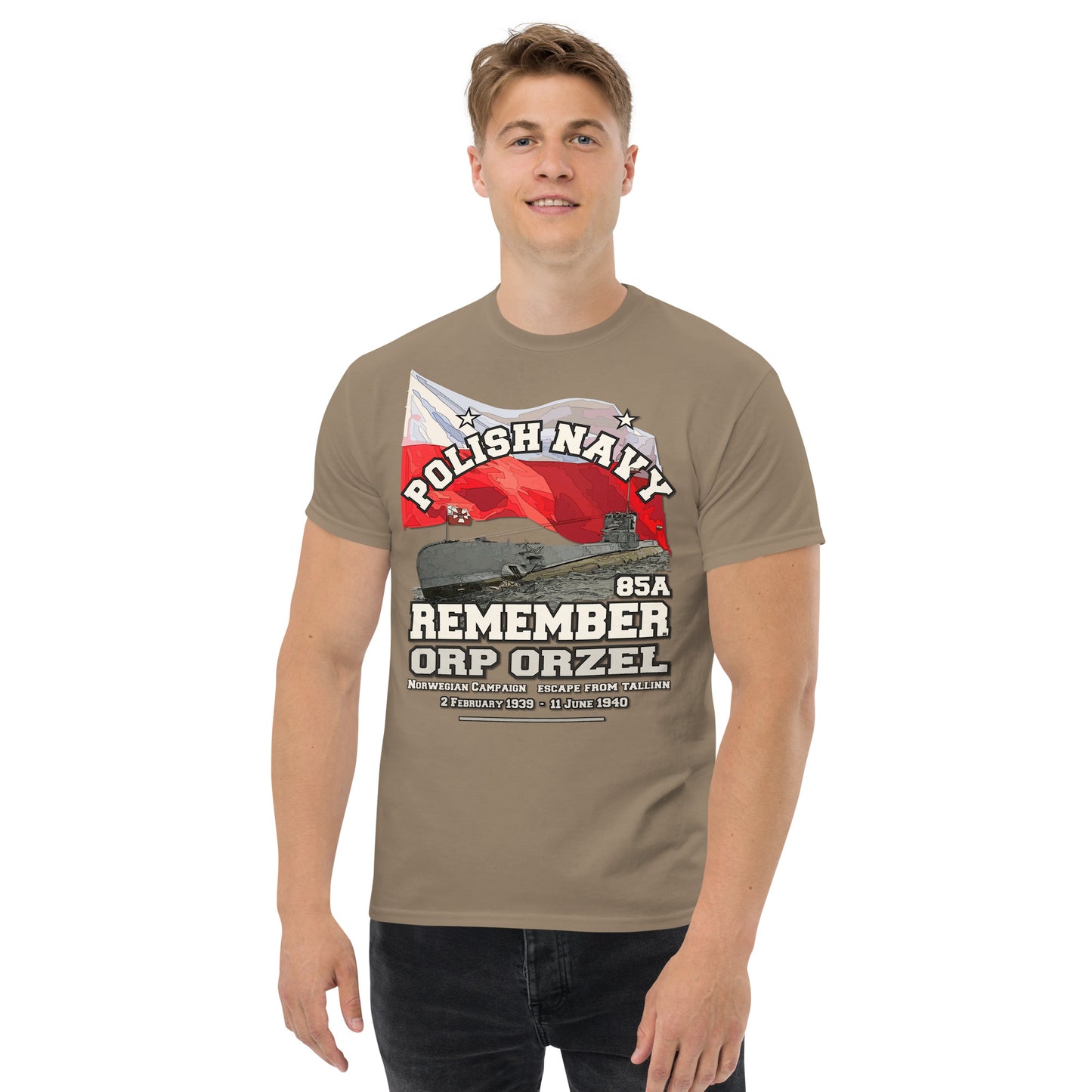 ORP ORZEL Polish Navy Submarine t-shirt