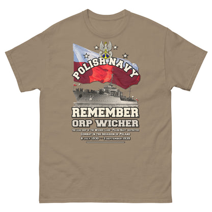 ORP WICHER Polish Navy Destroyer t-shirt