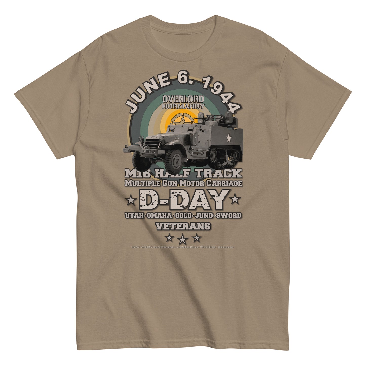 M16 Half Track US Army Veterans T-shirt