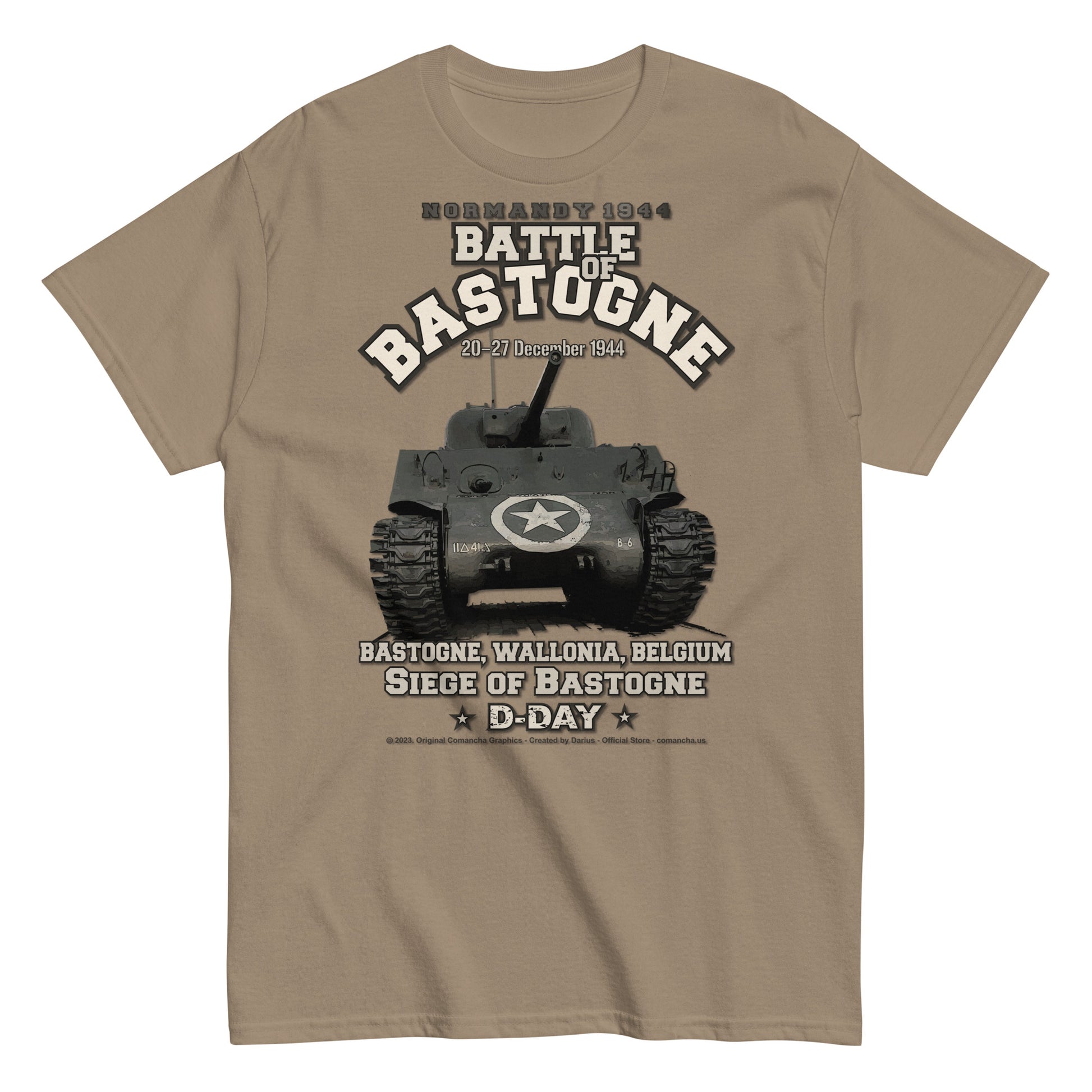 Battle of Bastogne tee, Battle of Bastogne veterans tee,Battle of Bastogne 1944 classic t-shirt, Comancha T-shirts,