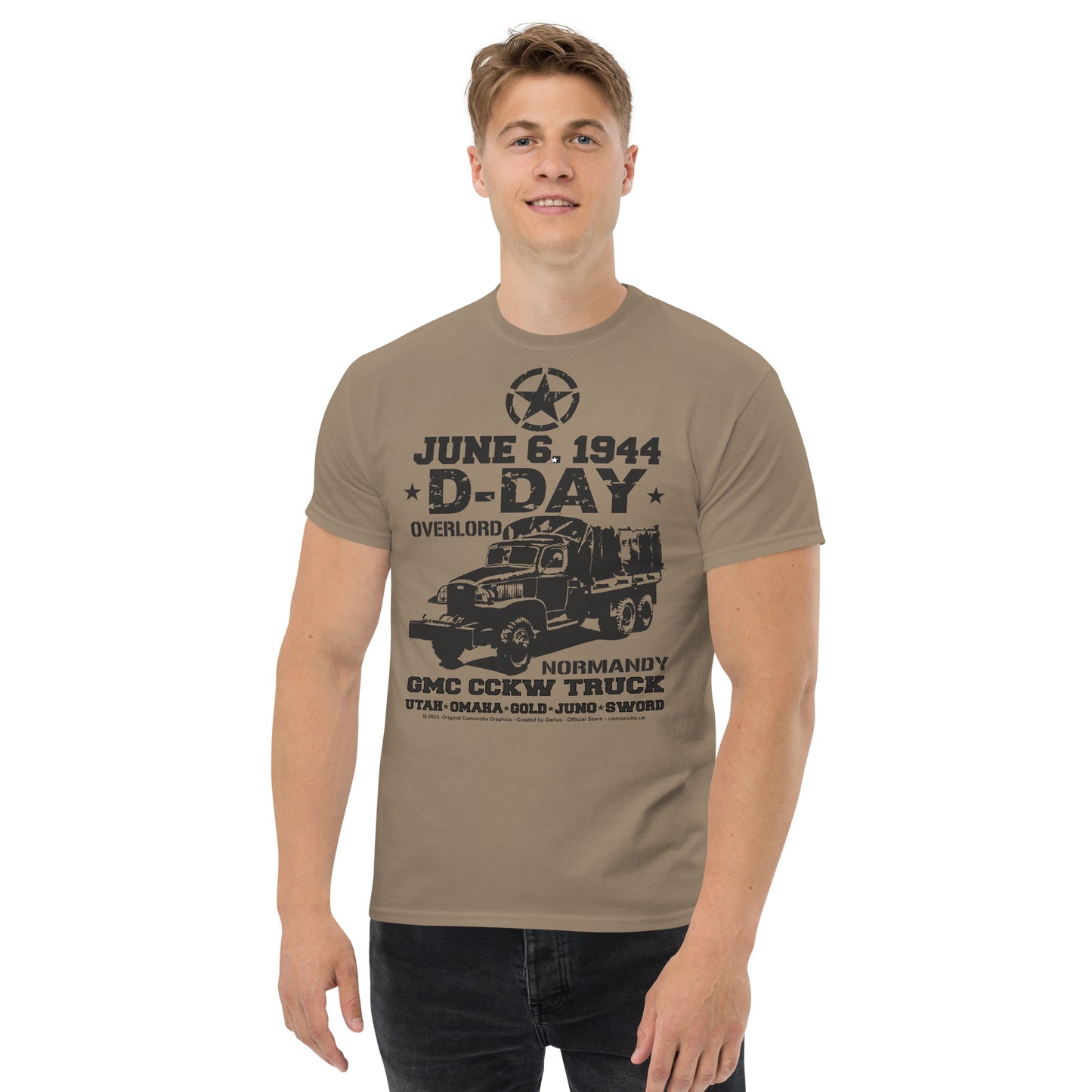 D-Day tee, D-Day veterans tee,D-Day M3 Halftrack tee, Comancha T-shirts,