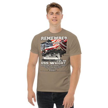 USS Wright CVL-49 Aircraft carrier T-shirt